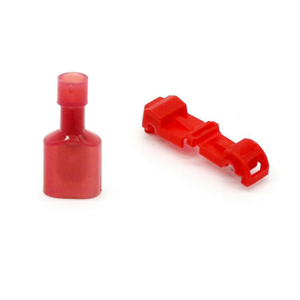 100 Pieces Quick Splice Insulated Wire Crimp Terminal & Male Spade Connector