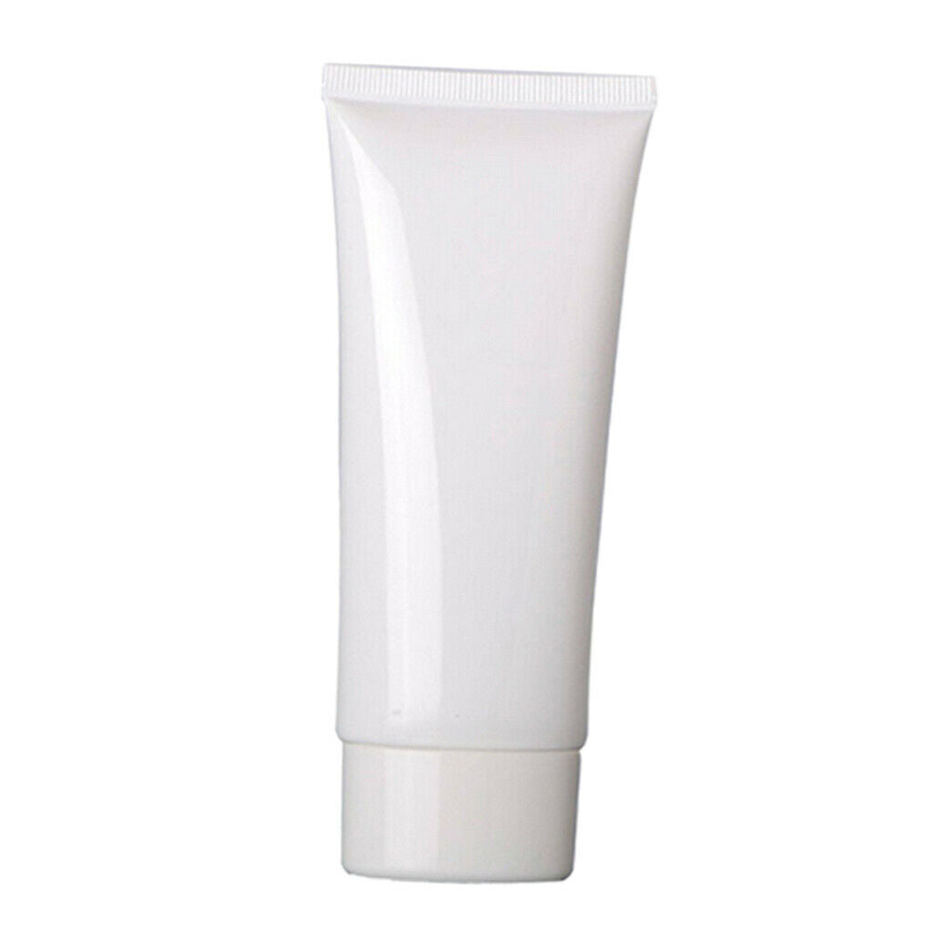 2x Empty Soft Tubes Travel Lotion Emulsion Hair Gel Moisturizer Bottles