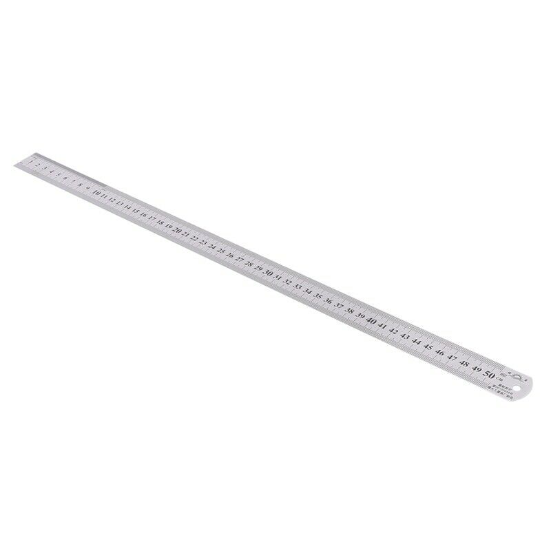 Groove Right Stainless Steel Metric Ruler 50 cm Stainless Metric Ruler W8D6D6