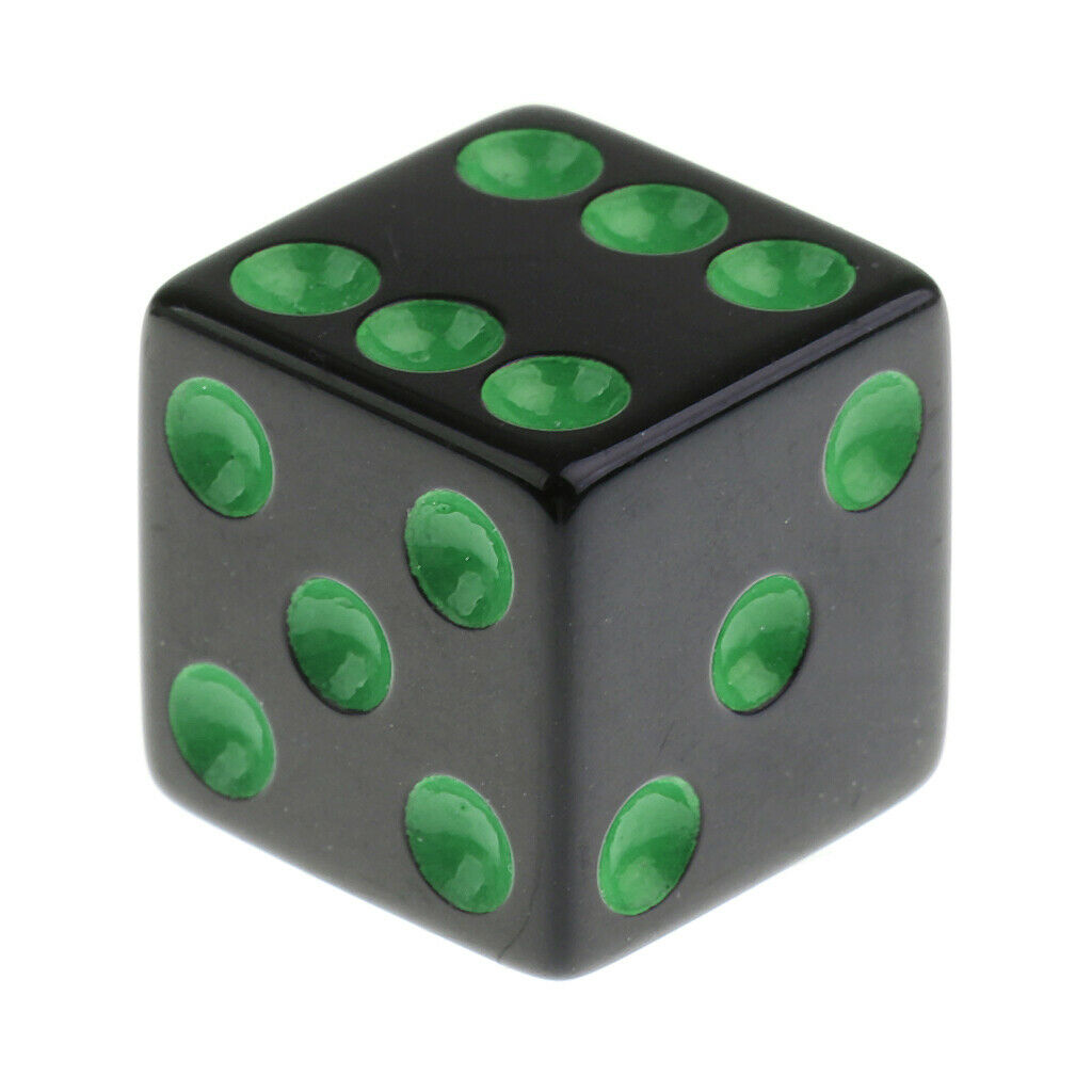 16mm Opaque Six Sided Spot Dice Games D6 4 Colours for D&D RPG MTG 20pc/set