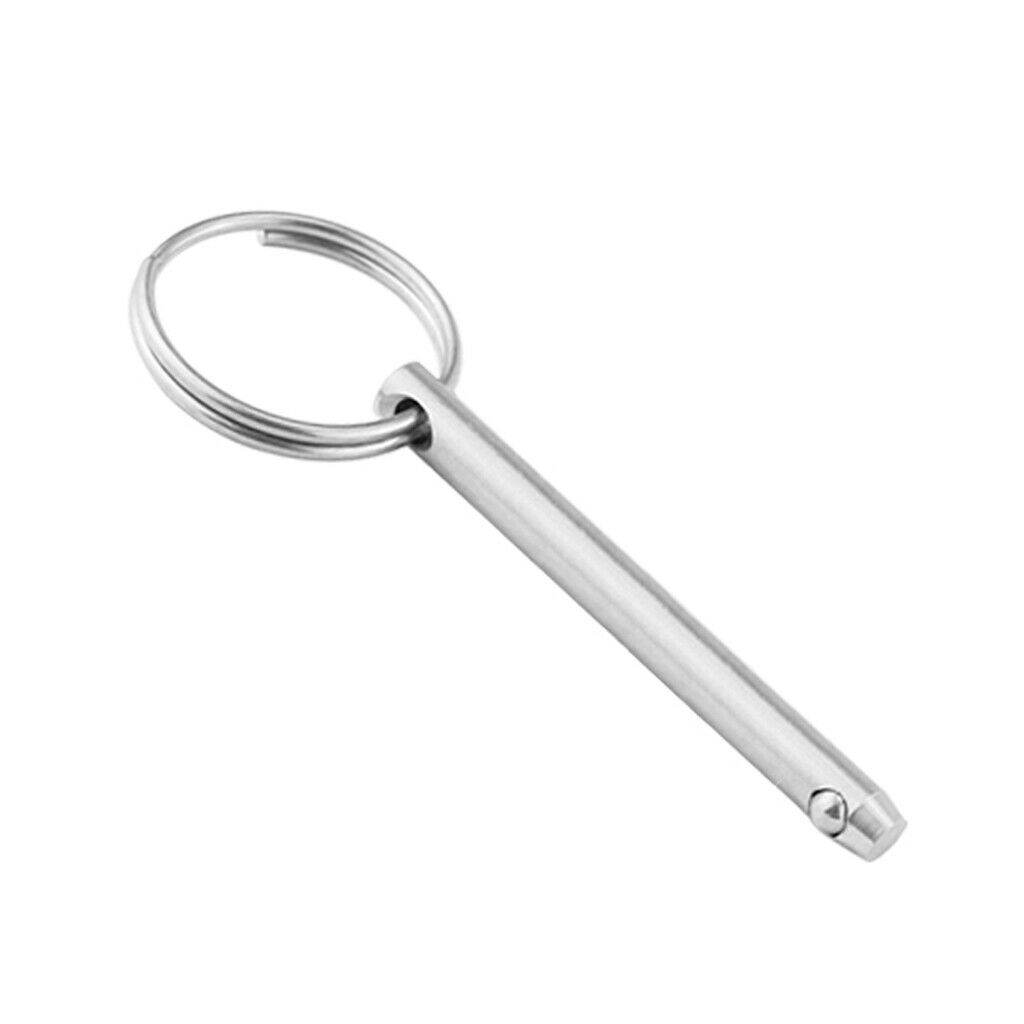 2 Pieces 316 Stainless Steel Boat Top Deck Hinge Quick Release Pin 5x76mm