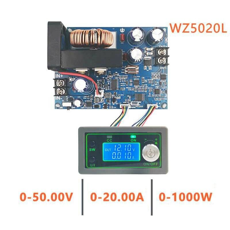 WZ5020L 20A 1000W DC DC Buck Converter CC CV Step-Down Power Module AdjustableN9