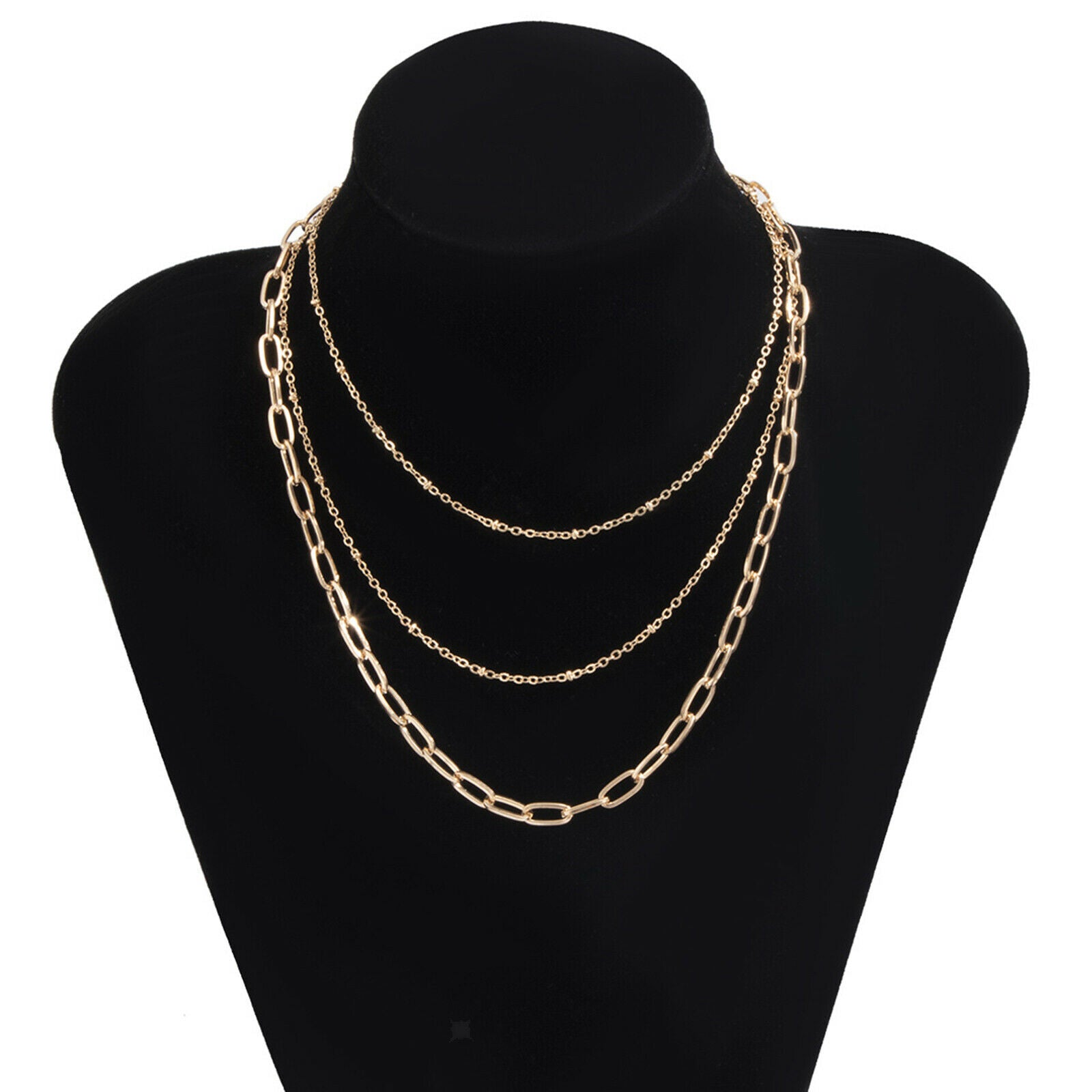 Women's Girls Alloy Trendy Multi Layer Tassel Necklace Summer Accessory