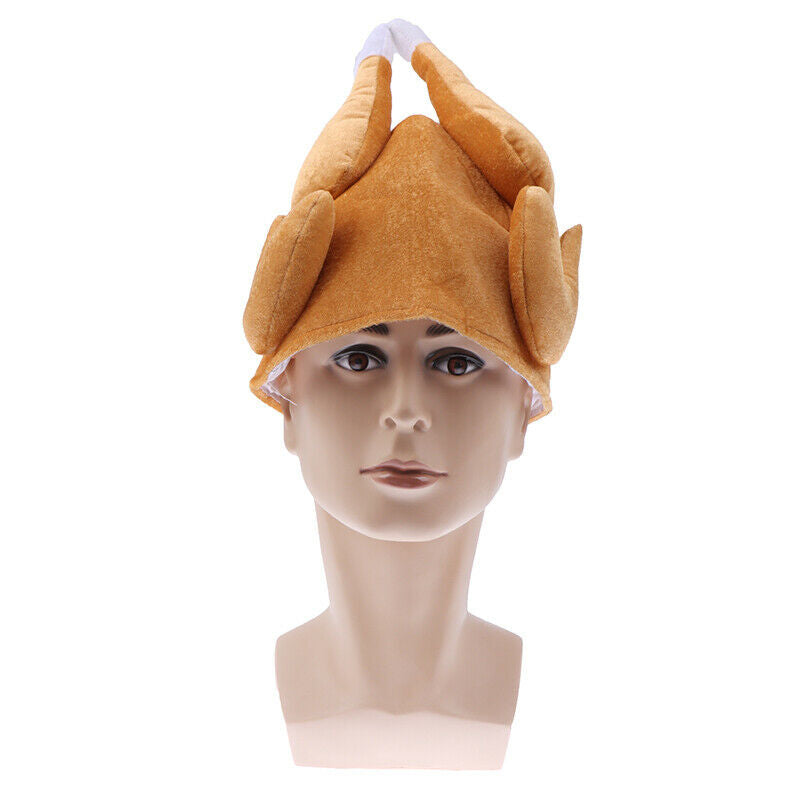 Turkey Thanksgiving Hat Novelty Cooked Chicken Bird Secret Santa Fancy Dr.l8