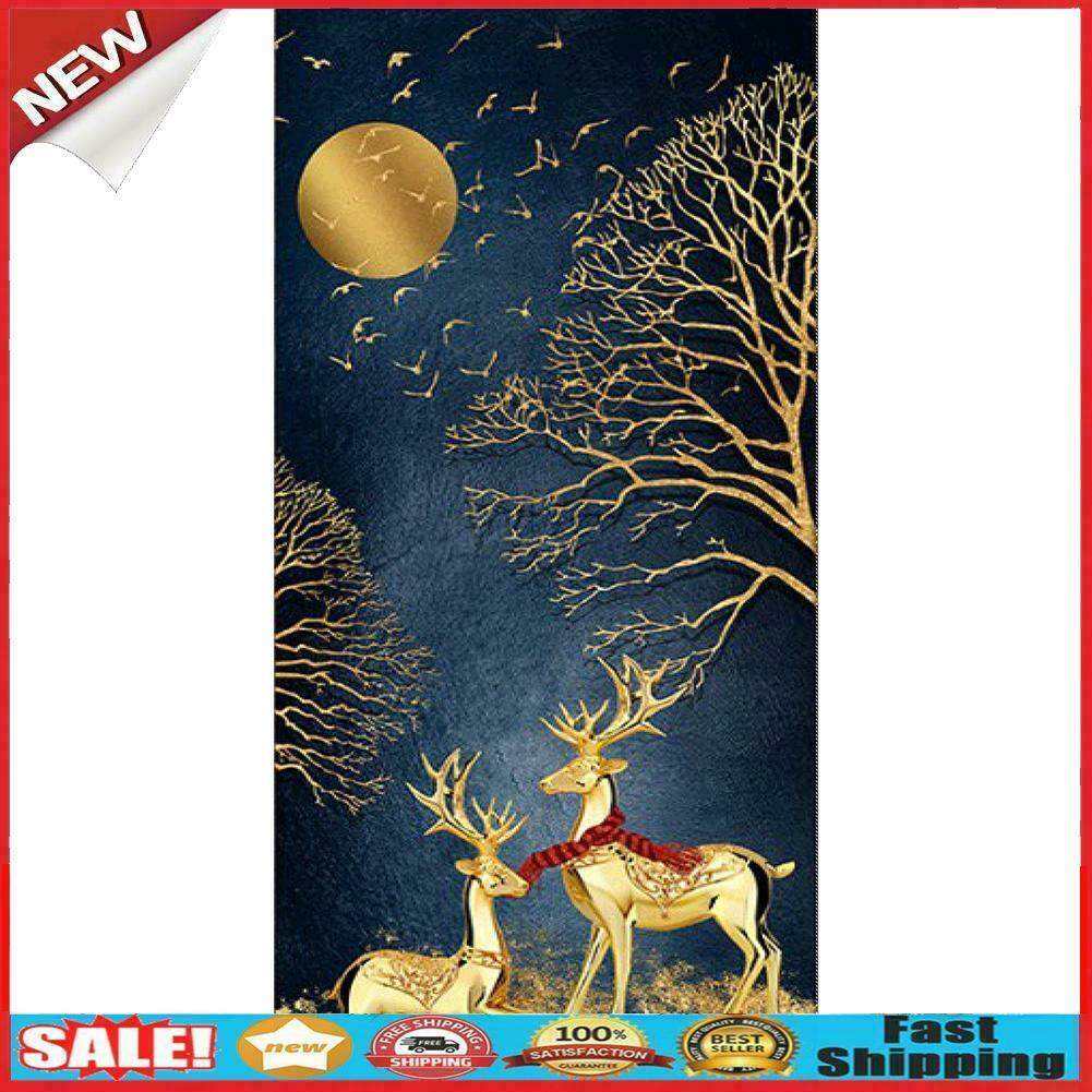 DIY Full Drill Diamond Painting Two Lucky Deer Cross Stitch Embroidery Kit @