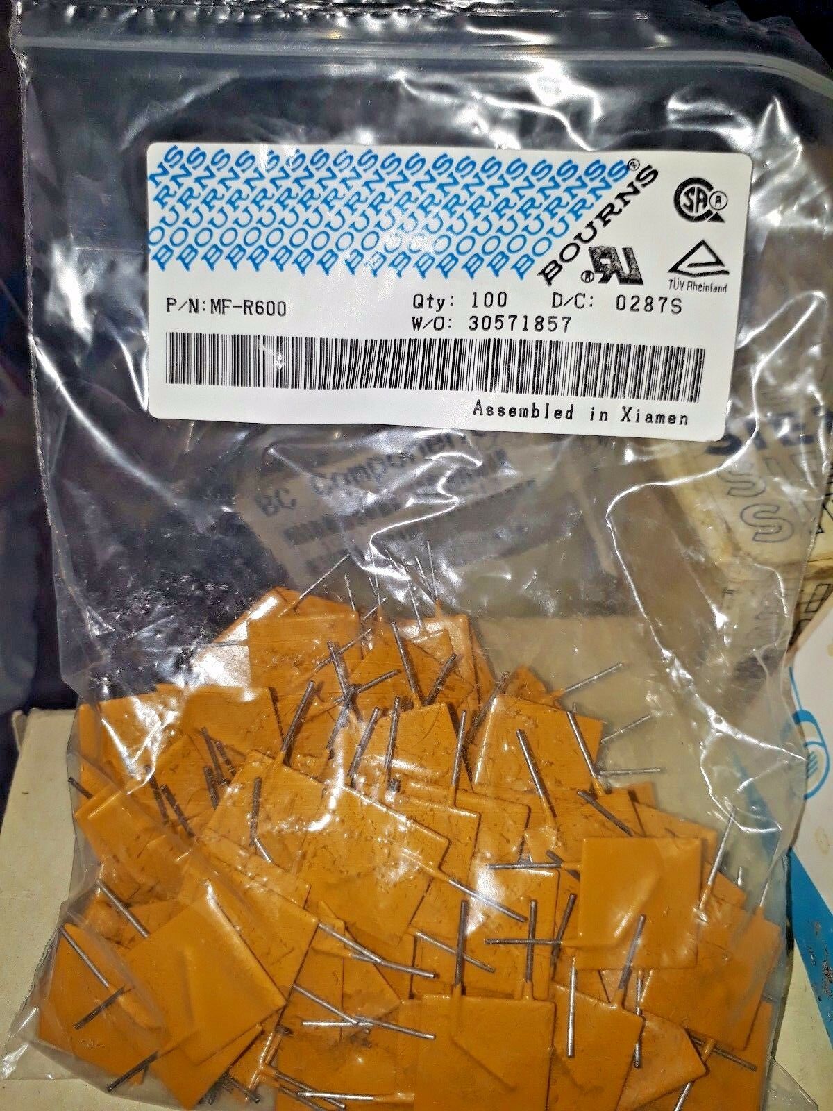 25PCS MF-R600 Bourns, 30vdc 6A Hold Current, Resettable Fuse !
