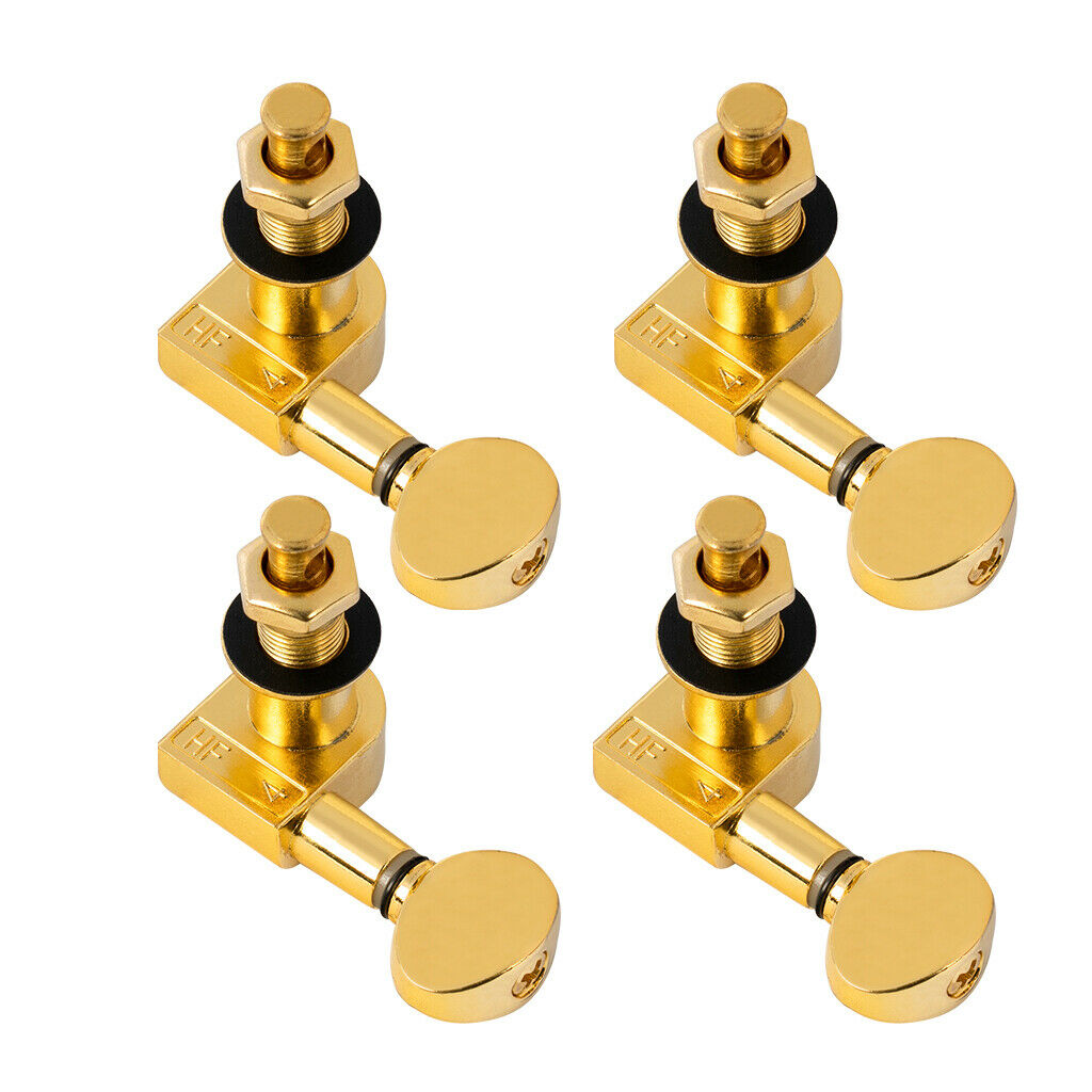 4Pcs Uku Nickel-Plated Closed 2R2L Tuning Pegs Machine Heads for Ukulele