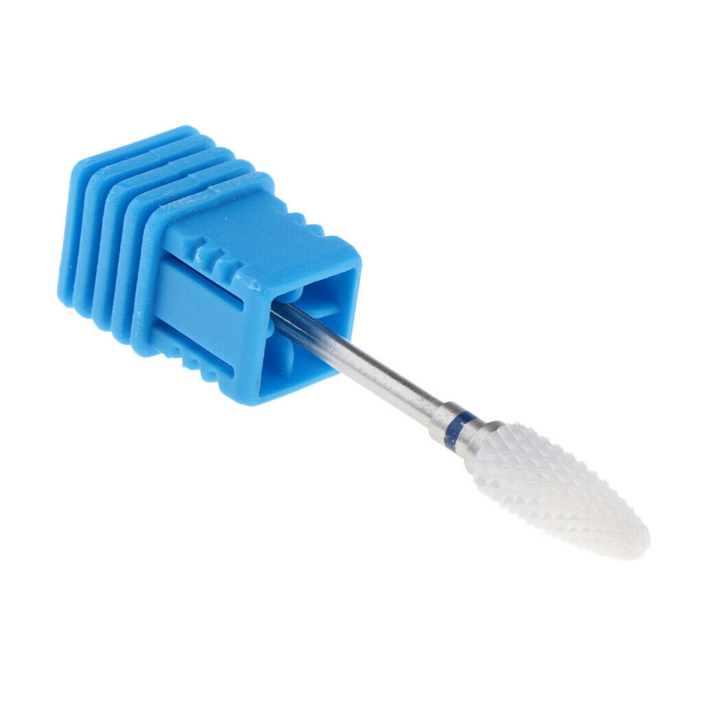 3Pcs 3/32 Ceramic Polishing Head Nail Drill Bit for Electric Nail Machine