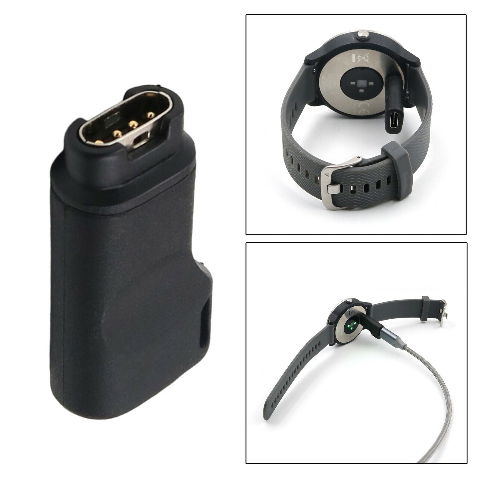 Type-C Charger Adapter for for Garmin Fenix 5 5x 5s 6 6x 6s Replacement Acc