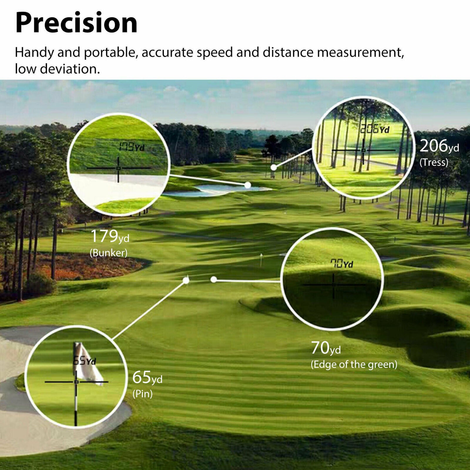 Digital infrared range finder telescope golf range finder