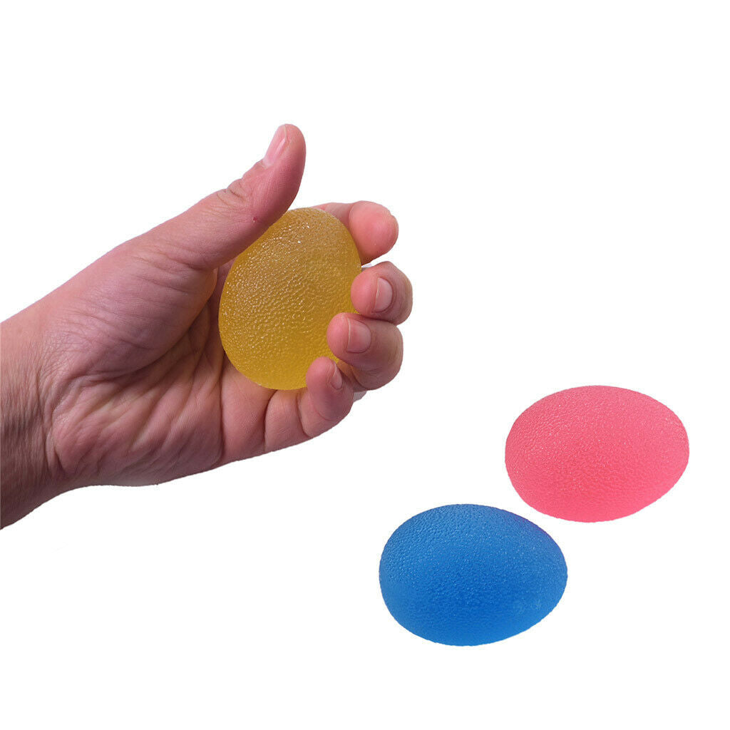 3PCS Stress Relief Ball Hand Palm Finger Exerciser Squeeze Ball for