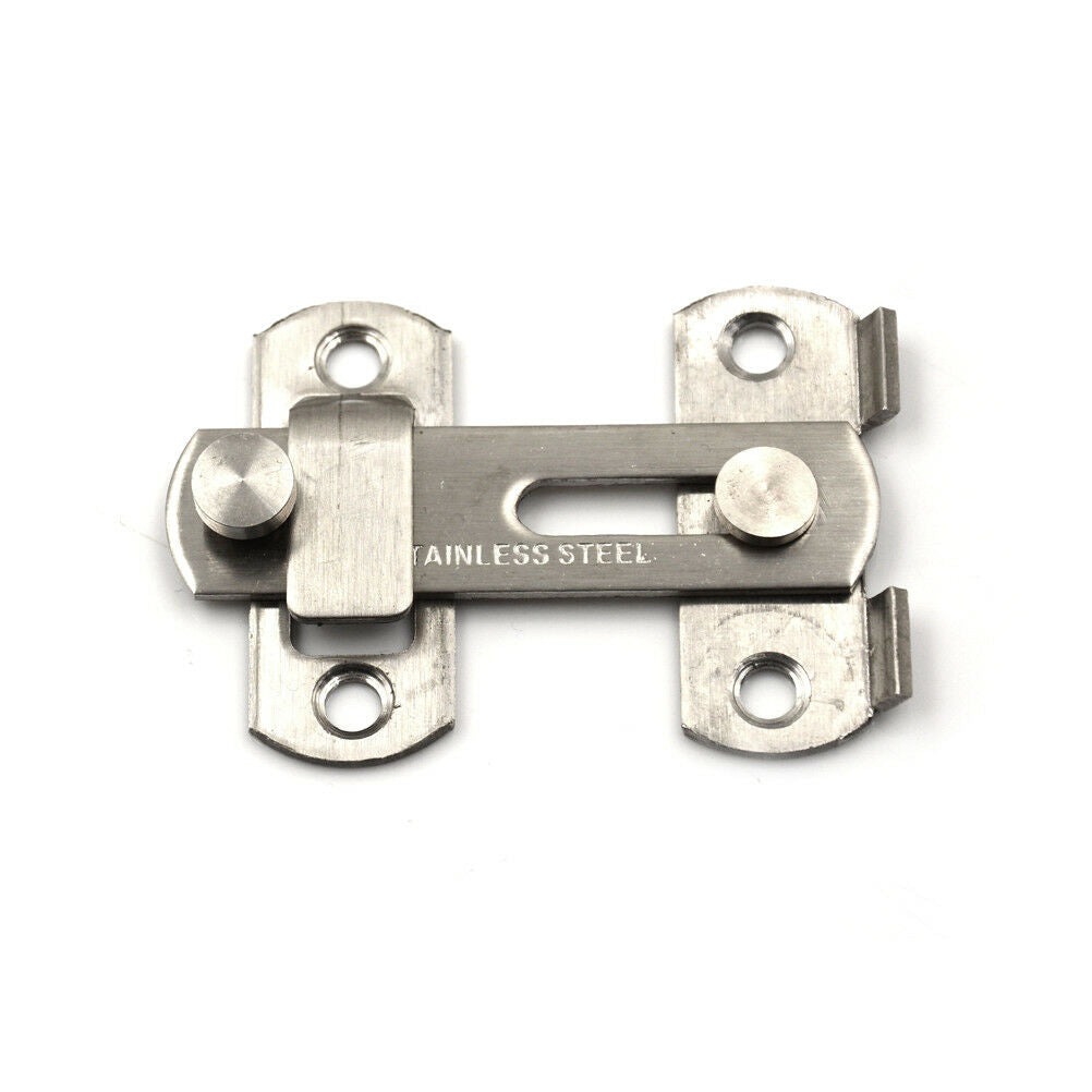 Stainless Steel Home Safety Gate Door Bolt Latch Slide Lock 20x50x70mm DD