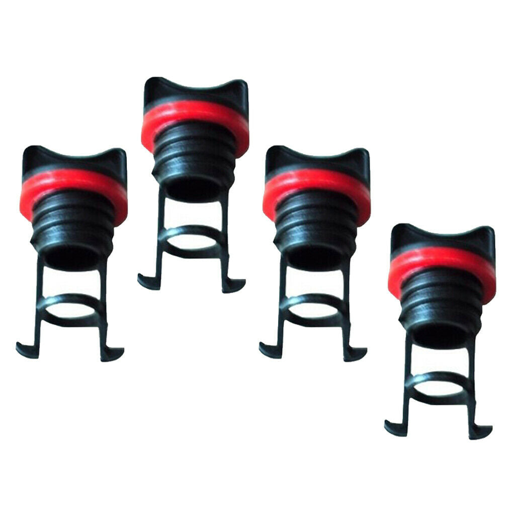 4 Pack 25mm Marine Yacht Kayak Canoe Nylon Boat Drain Plug Bung Socket