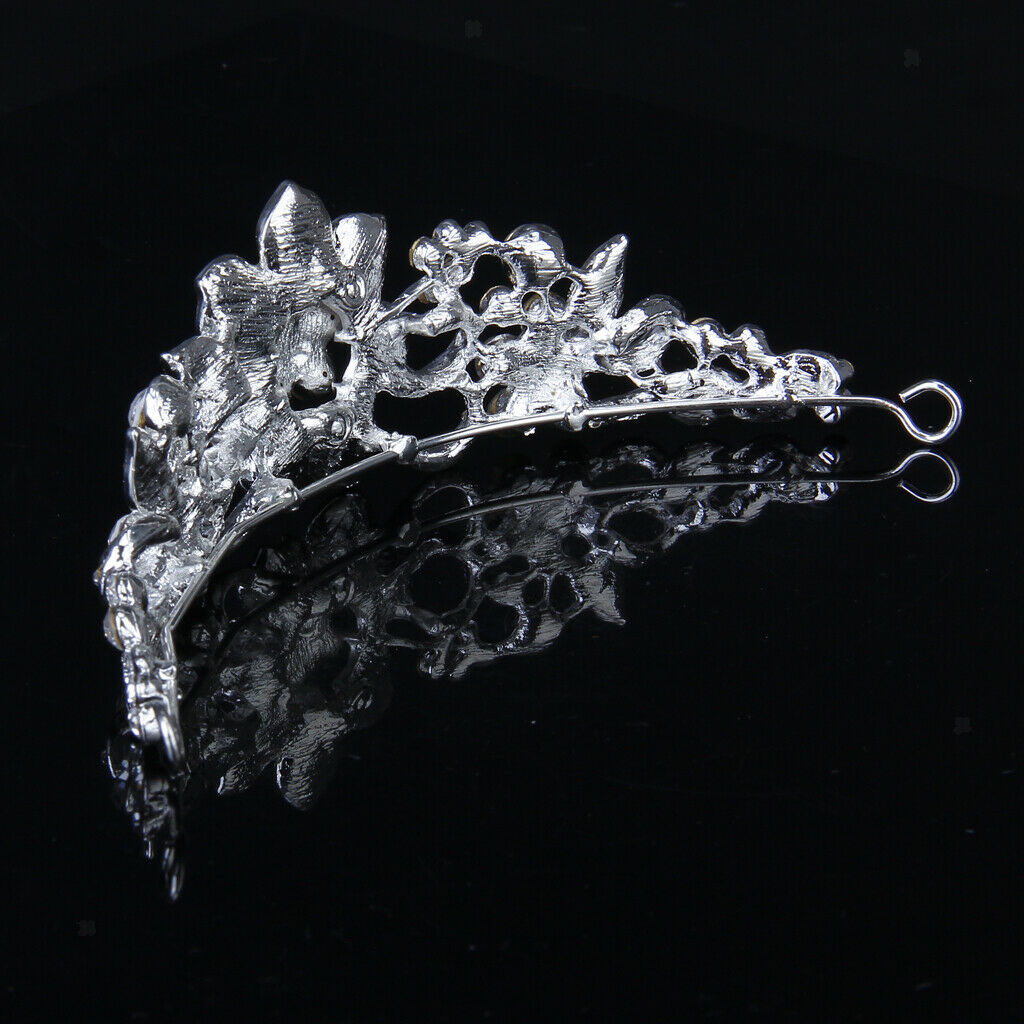 Gorgeous Crystal Flower Rhinestone  Headband Tiara Veil Wedding Bridal Prom