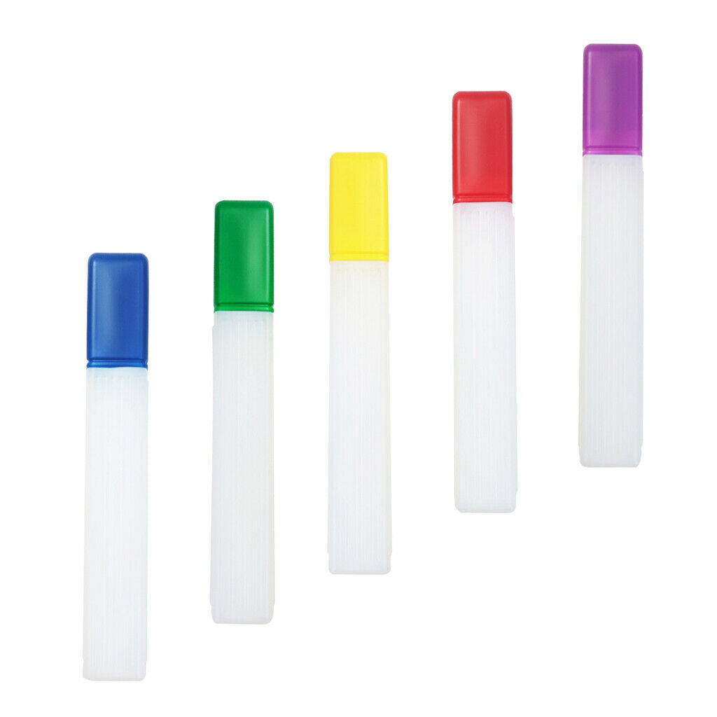 Prettyia 5x Plastic Clear Crochet Hook Needles Case Tube Bottle 41cm/16 Inch
