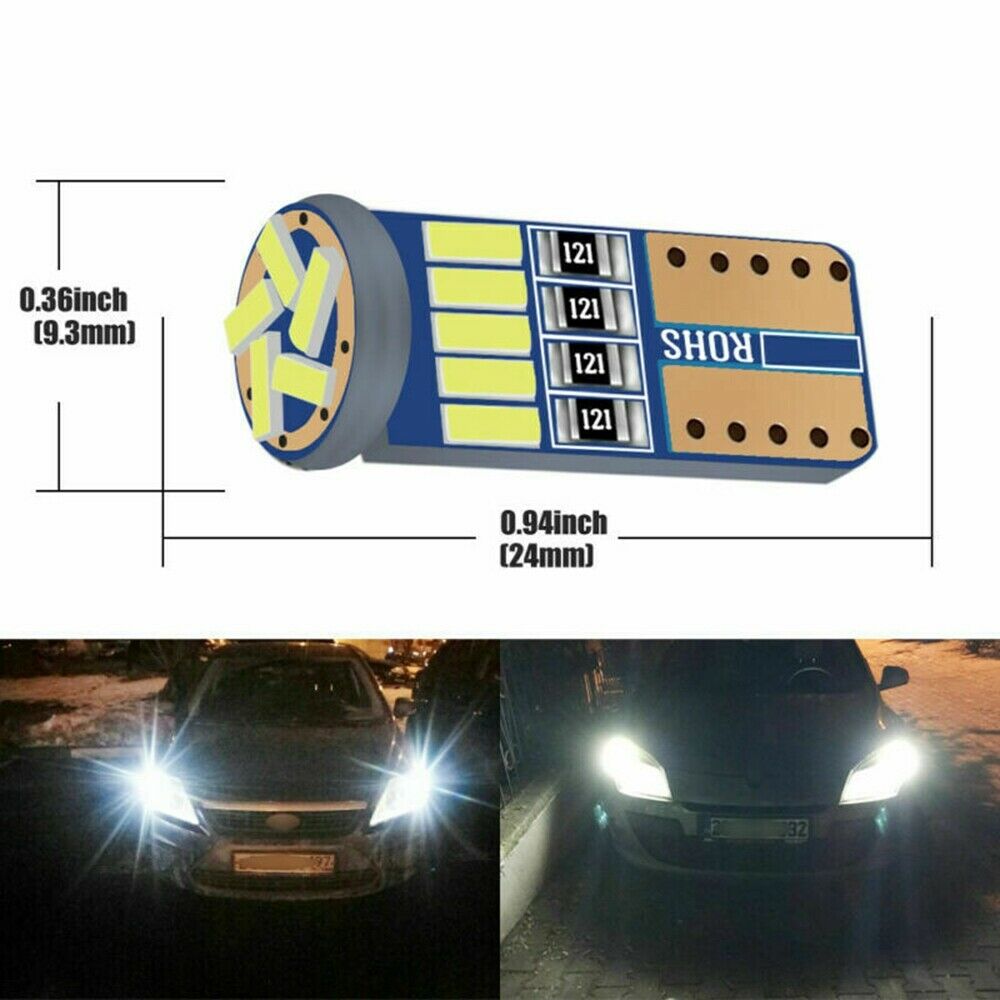 10 T10 LED Canbus Error Free Bulb 15SMD 194 W5W Car Wedge Lamp Dome Map Lights !