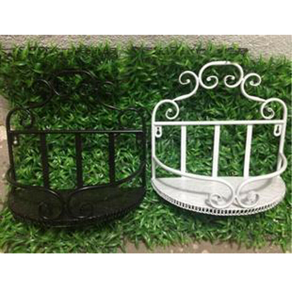 Kitchen Storage Basket Shower Holder Wall Hanging Shelf Organizer White