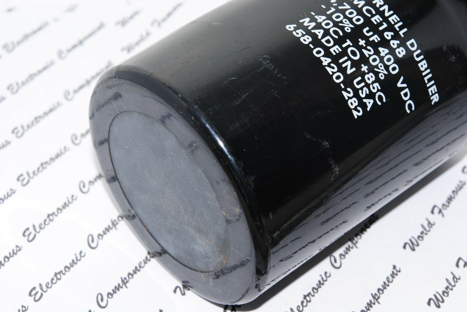 1pcs-CDE 4700uF (4700µF) 400V DCMCE1668 Screw Terminal Capacitor - NG