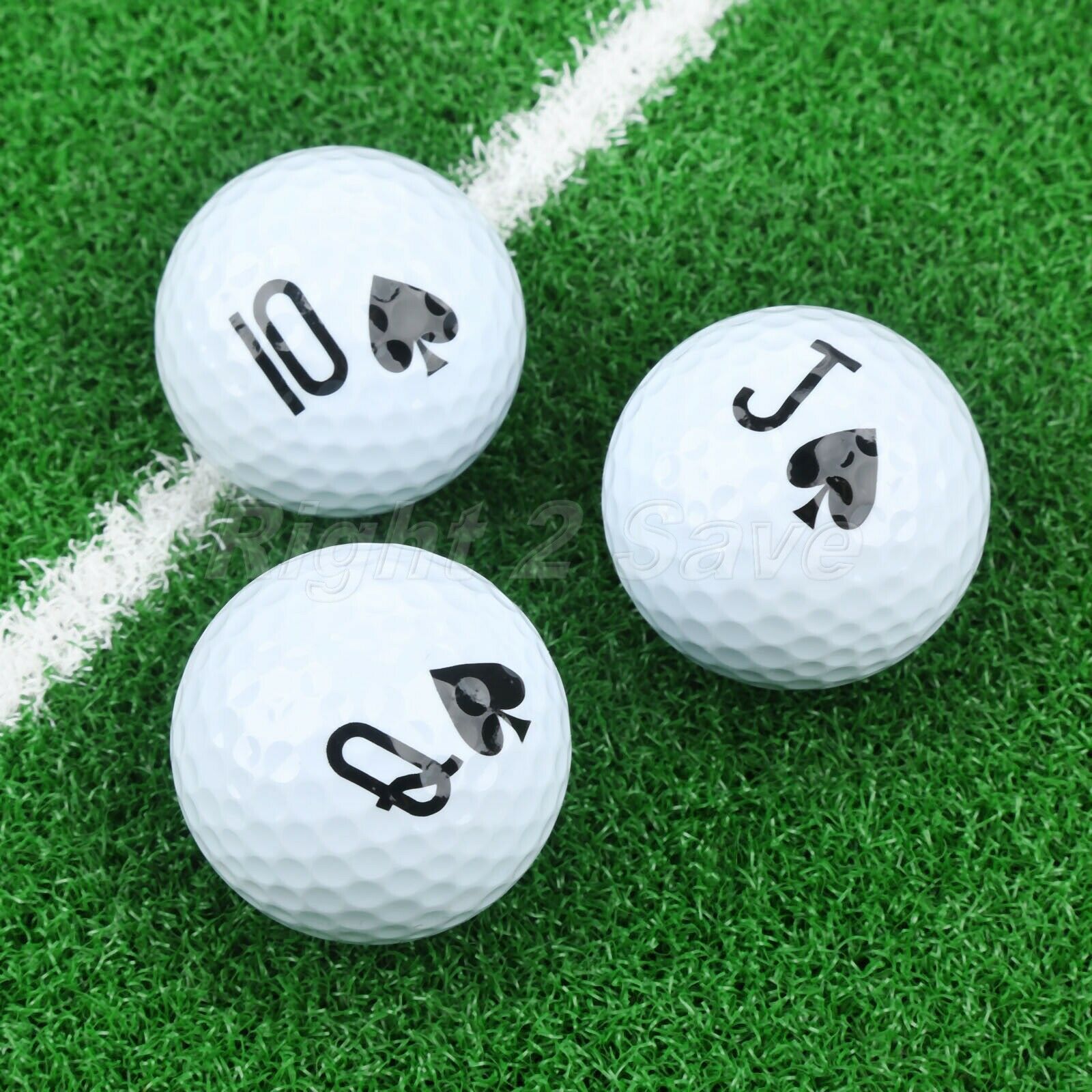 6 Pieces New Golf Club Accessory Golf Balls Poker Pattern Golf Club Accessories