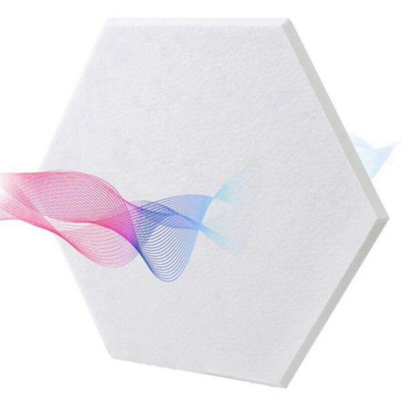 12 Pcs Hexagon Acoustic Panels Beveled Edge Sound Proof Foam Panels,Sound PrU6X4