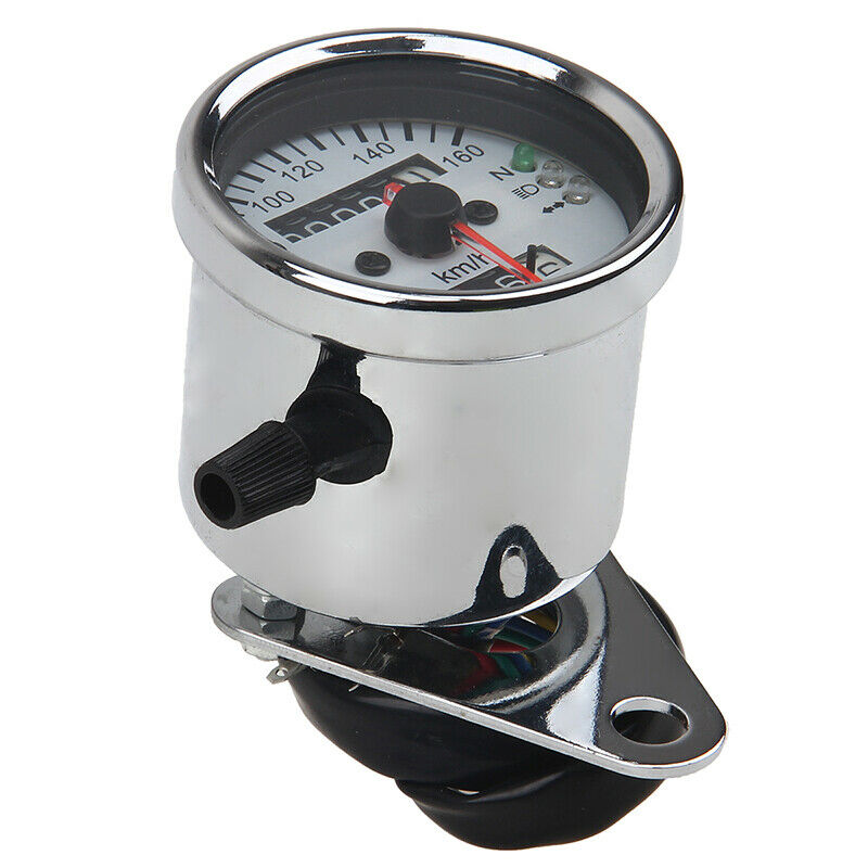 Motorcycle Gauge Internal Odometer Speedometer LED Universal Dirt Bikes Scooter