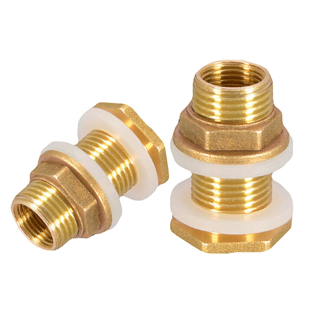2Pieces Water Tank Connector No Leakage DN20 DN25 for Water Tanks Garden