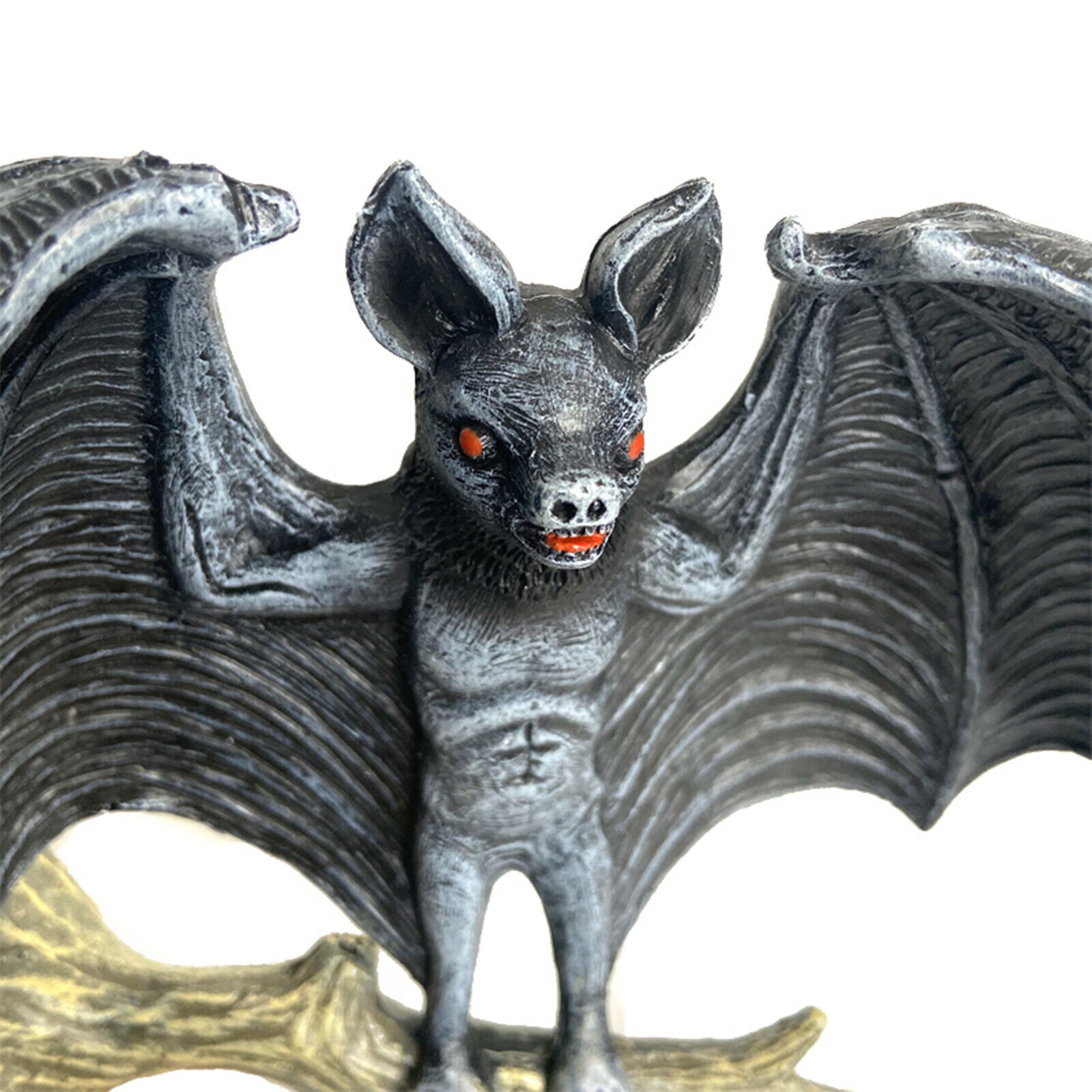 Art Outdoor Garden Bat Statue Tree Trunk Ornament Indoor Wall Hanger Decor