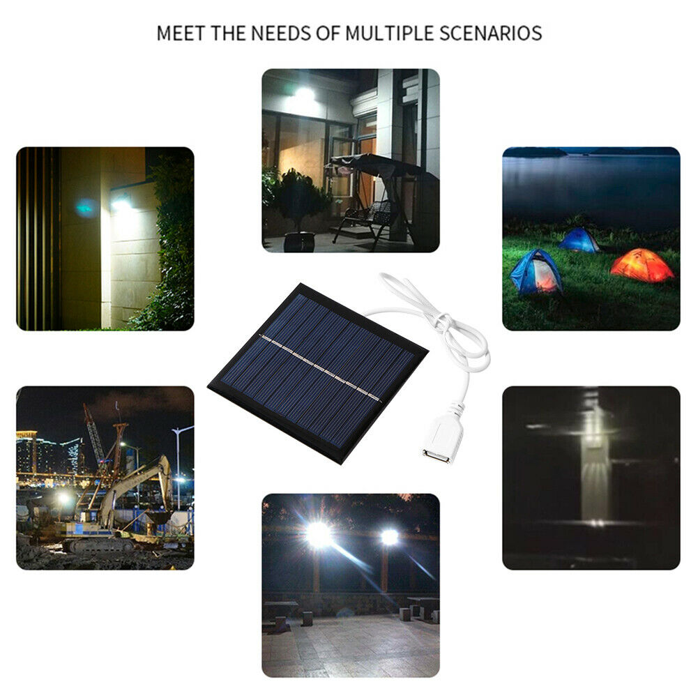 1W 5.5V USB Mini Solar Panel for DIY Phone Power Bank Fan Cell Chargers 95X95mm