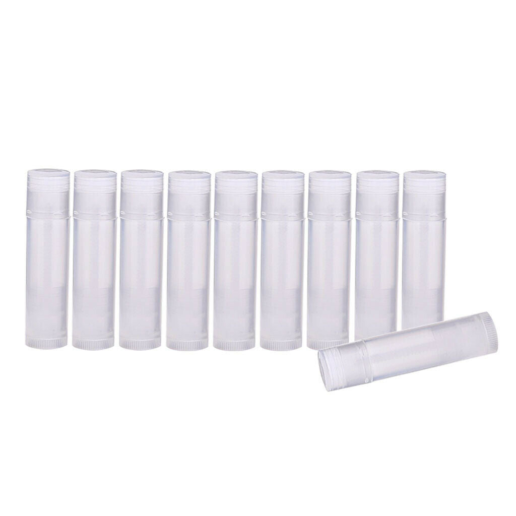 20 Pack 5G Lip Balm Tubes Containers Travel Lip Storage Bottles Clear+Pink