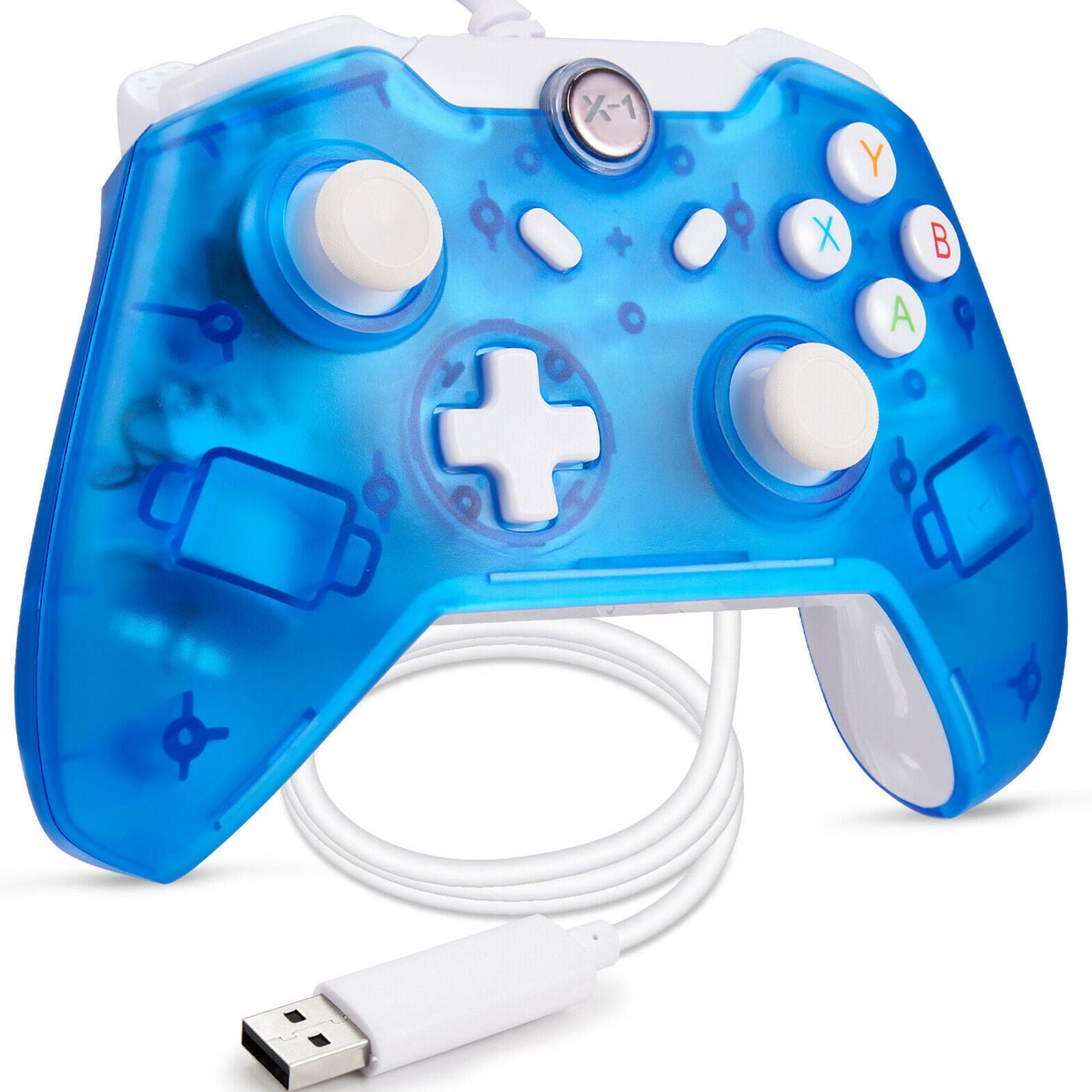 Long USB Wired Controller Gamepad For Microsoft Xbox One / One S / One X / PC