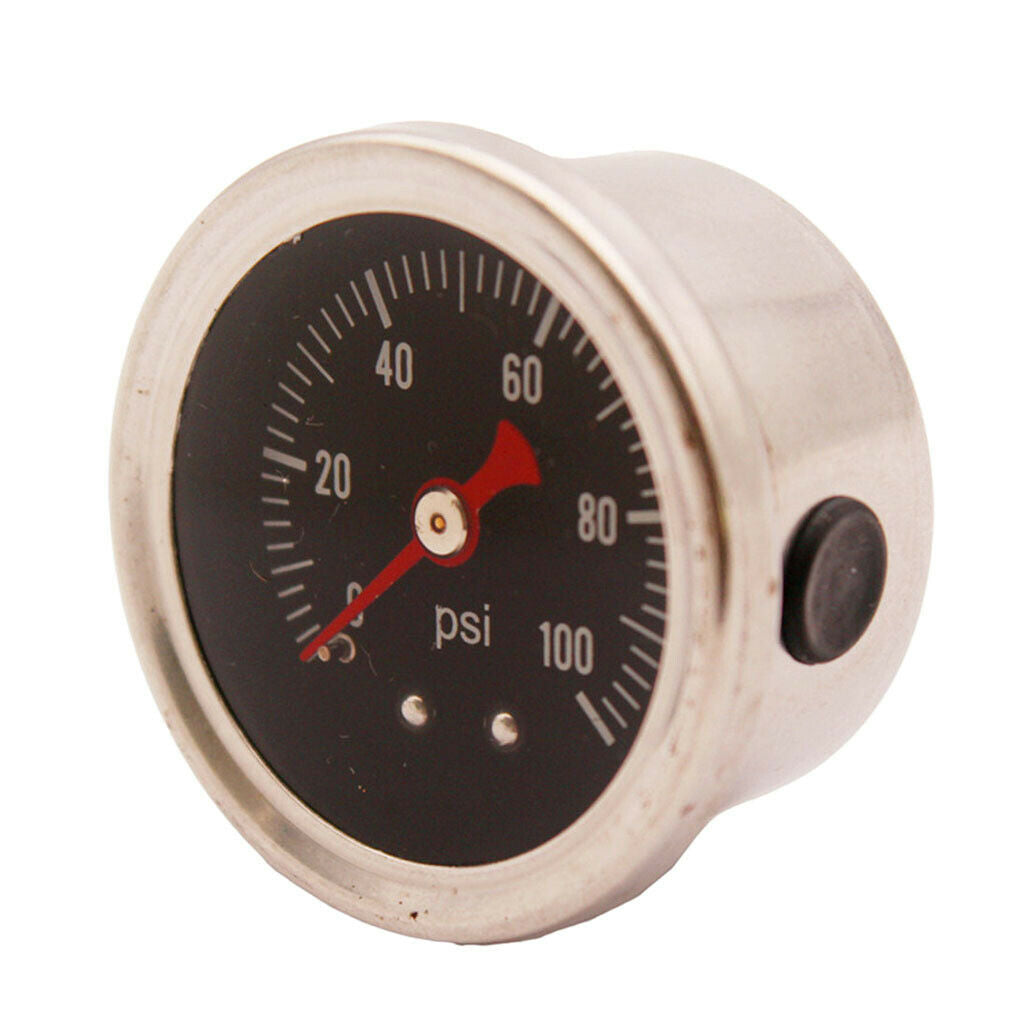 Fuel Pressure Regulator gauge 0-100 PSI/bar Liquid fuel/oil Gauge 1/8 NPT