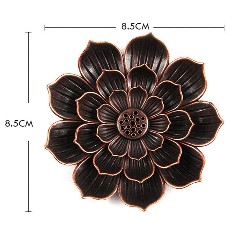 Backflow Incense Burner Stick Incense Holder Home Buddhism Lotus Censer B.l8
