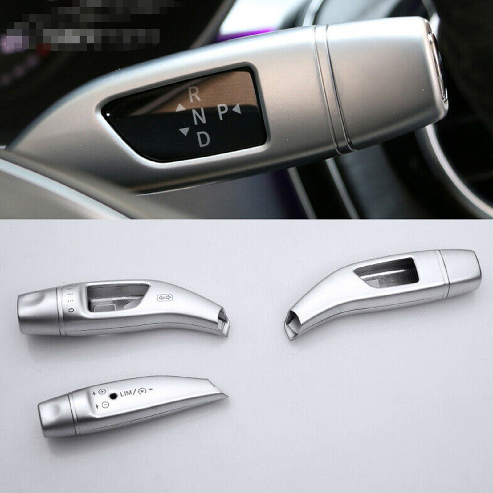 3pcs Wiper Gear Bar Cover Trim For Benz C E GLC Class W205 W213 X253 2016- 2018