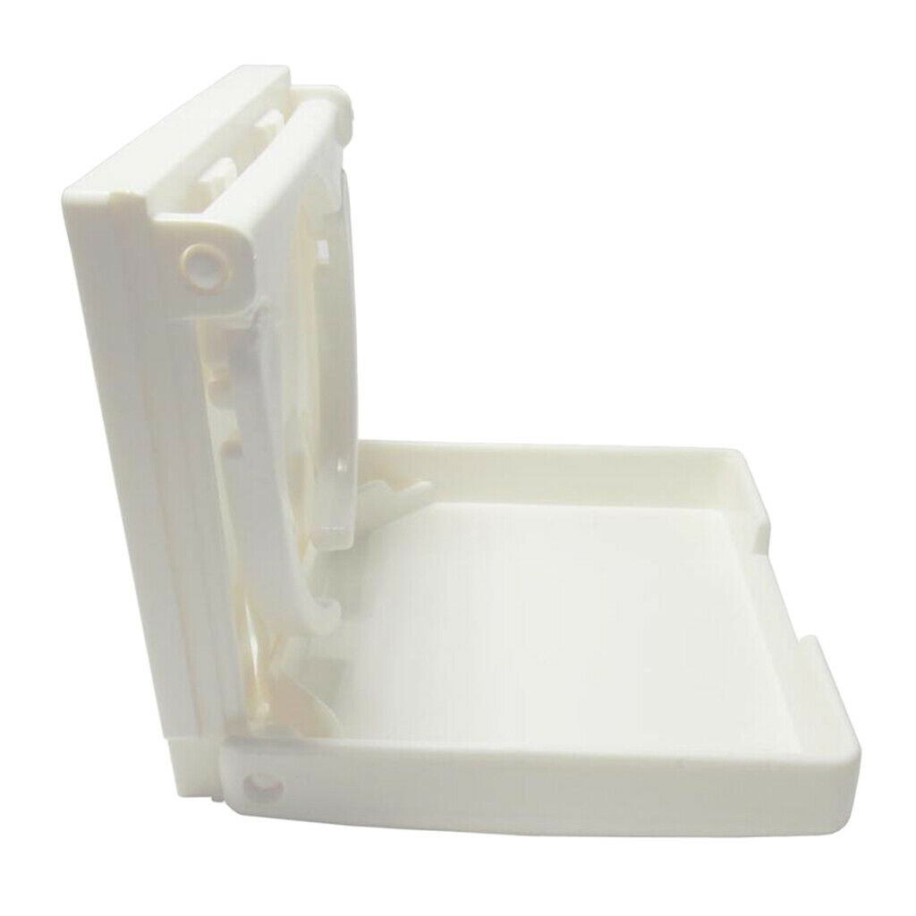 Adjustable Folding White Nylon Drink Cup Holder for Boat Car Marine Rv