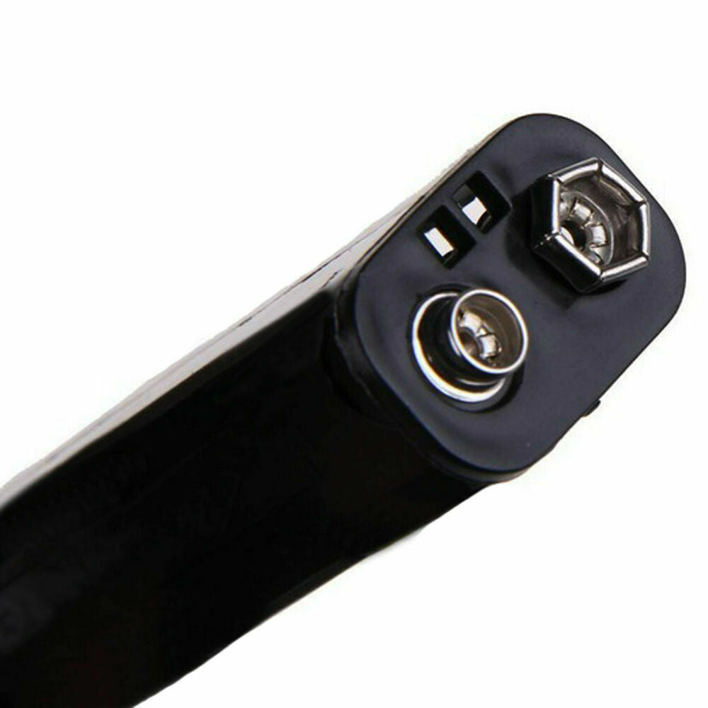 2 Pcs 4 x AA Battery Holder Plastic Box Case with Snap 9V Connector Container