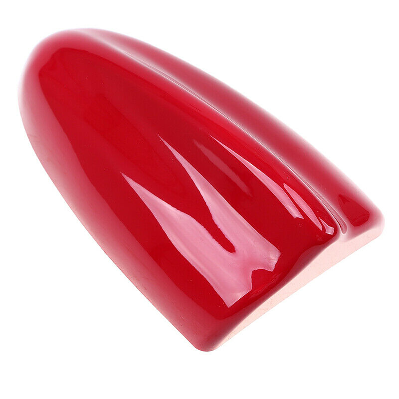 Universal CAR Top Roof Shark Fin Antenna AM/FM Signal Aerial Kit Decoration Red