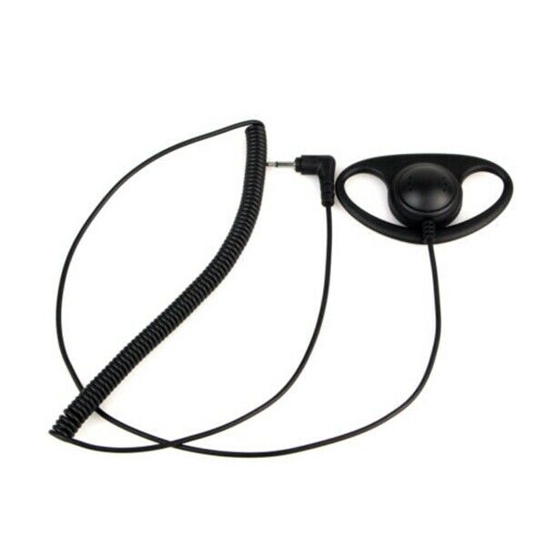 3.5MM Listen Only D Shape earphone headset Earpiece Earhook FOR SPEAKER MIC MOF3
