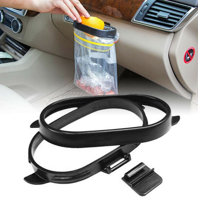 Car Trash Bag Can Premium Litter Garbage Holder Organizer Bag Hanger Black