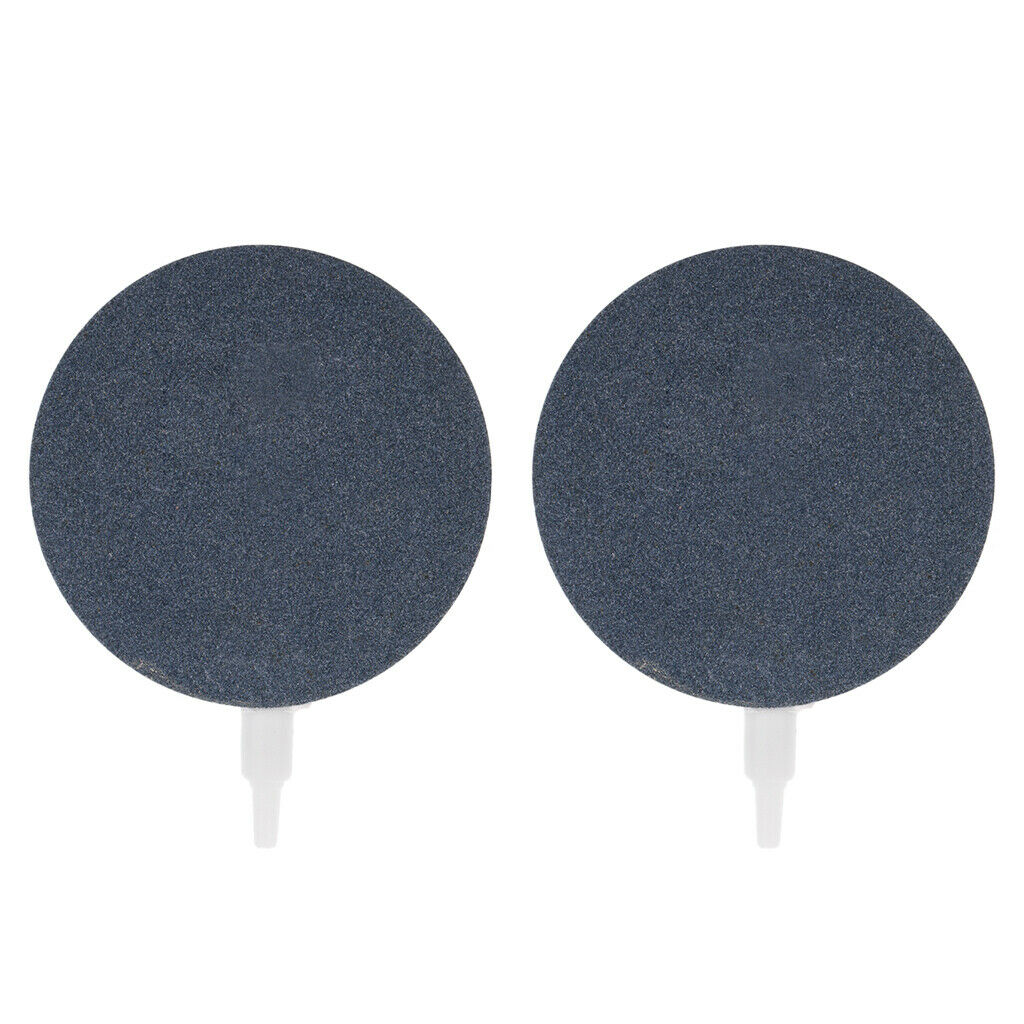 2 Pieces Aquarium Bubble Air Stone Ceramic Airstone Oxygen Pump Accessories 10cm