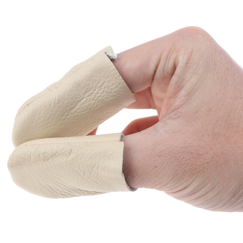 1 Pairs Needle Felting Leather Finger Protectors Tools For DIY Hand Craft 3.DD