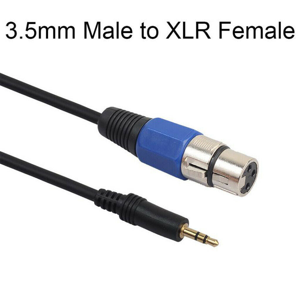 1.5 m Durable 3.5mm Male   Audio Cable Mic Adapter to XLR 3-pin Female for