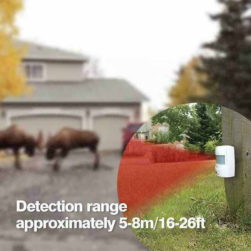 2pcs Alarm System + Wireless Home Door Infrared Sensor Burglar Security Garage