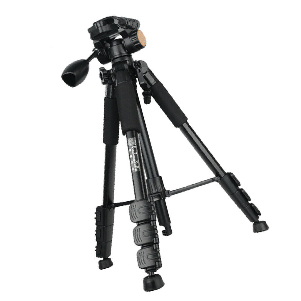 Professional Travel Tripod Pan Head Aluminum Portable for DSLR Camera
