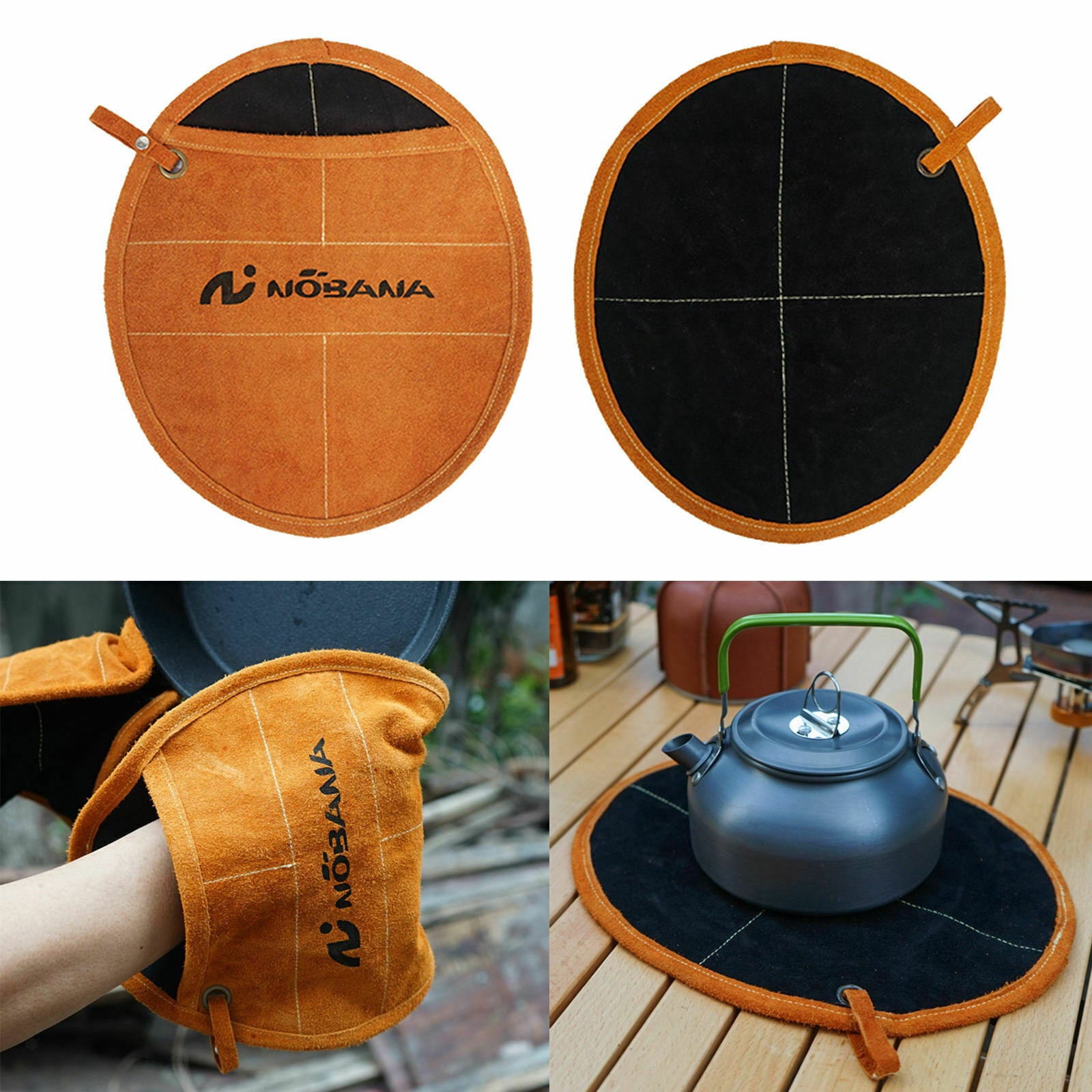 1 Pair Heat Resistant Gloves Baking Oven Cooking Microwave Mitts Pan Pad