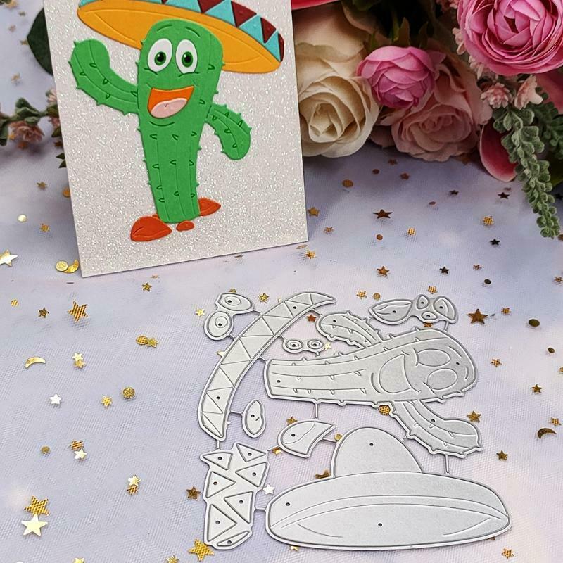 Cactus Metal Cutting Dies Stencil Scrapbooking DIY Album Stamp Paper Card Mold