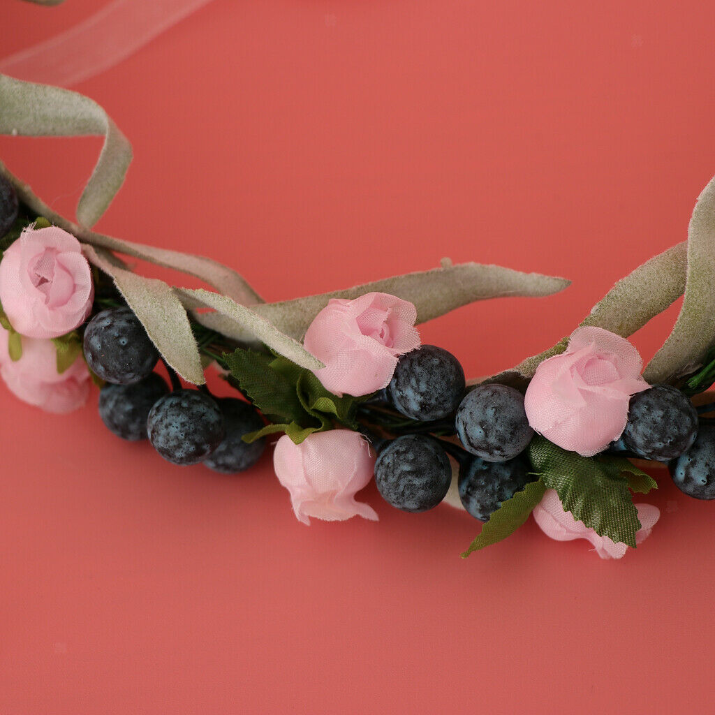 Hair Ornament Headband Artificial Flower Charming Hair Accessory for Bride And