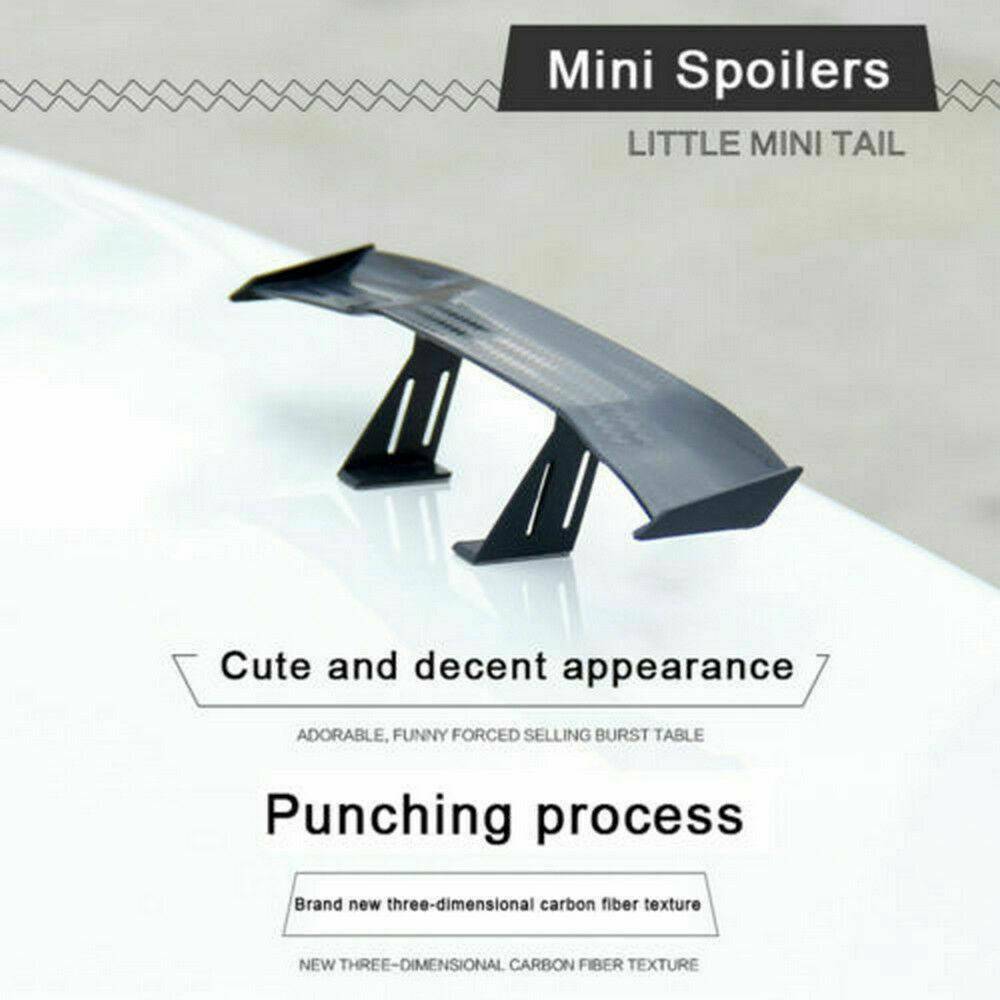 6.7" Universal Mini Spoiler Auto Car Tail Decoration Spoiler Wing Carbon Fiber*1