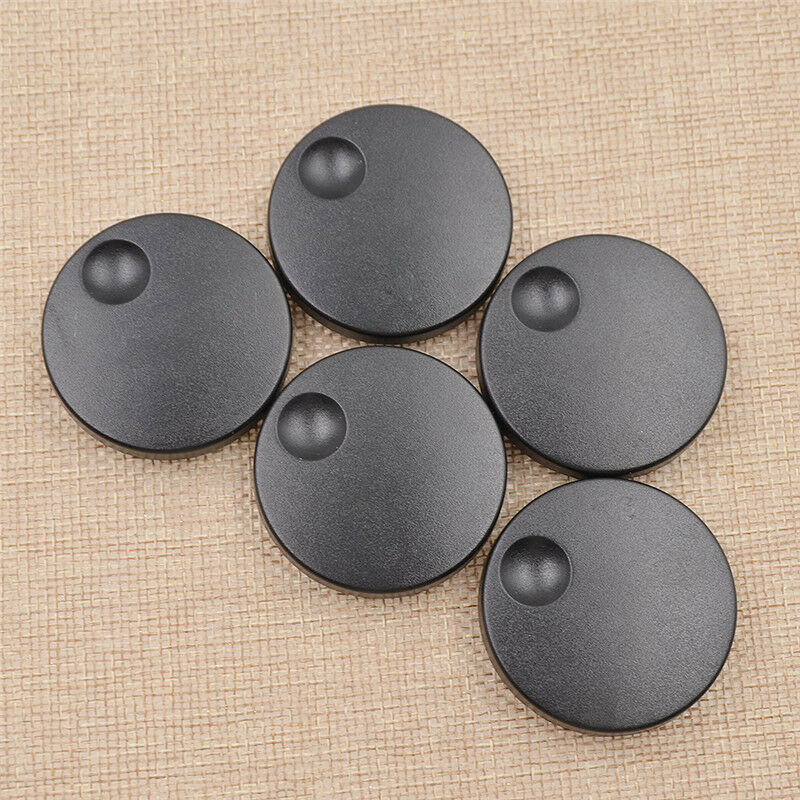 5 Pcs Plastic Knobs Black Round Coding Shafts Axle Shaft Rotary Encoder Caps