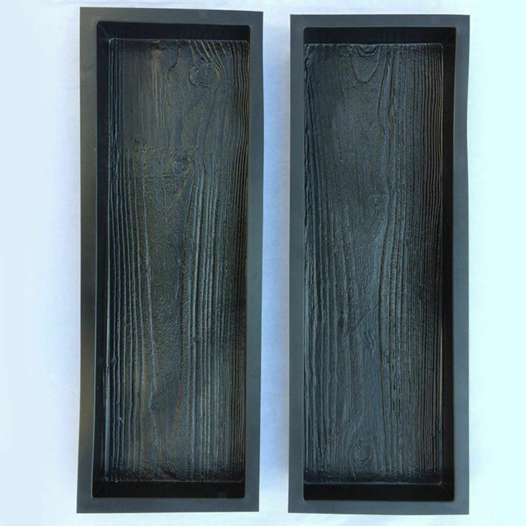 2PCS Wood Grain Path Maker Mould Paving DIY Lawn Concrete Paving Garden Path