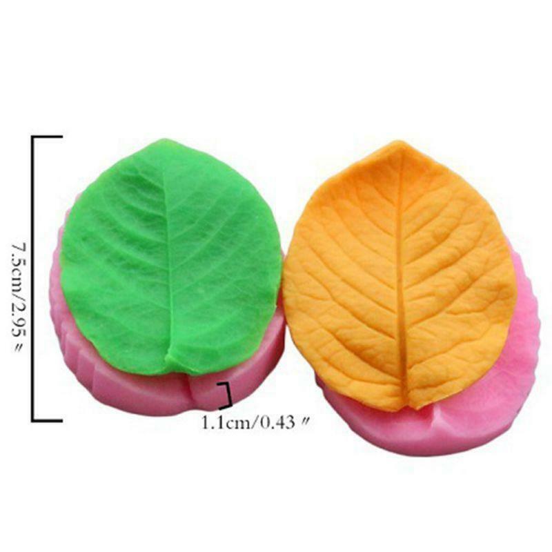 22PCS Gum Paste Flower Veining Silicone Fondant Molds for Wedding Cake Decor